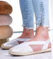 Błyszczące wsuwane espadryle damskie /G1-2 16222 G122/