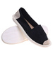Wsuwane baleriny czarne espadryle /A10-1 18726 T188/
