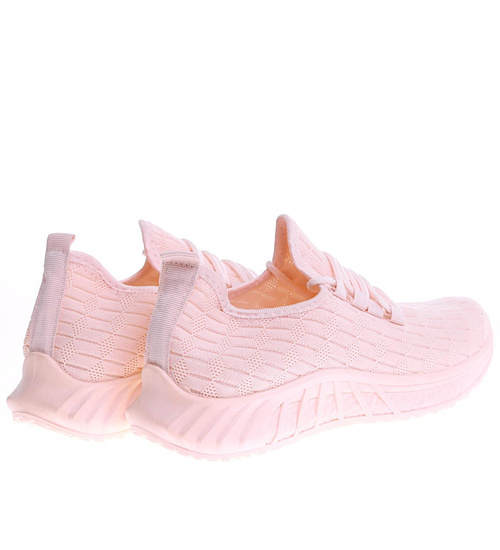 Różowe wsuwane buty sportowe /D7-2 16180 G181/