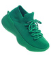 Zielone buty sportowe na niskim koturnie i platformie /G4-3 13511 T236/