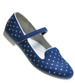 Niebieskie balerinki dziewczęce z paseczkiem /G9-3 4434 S077