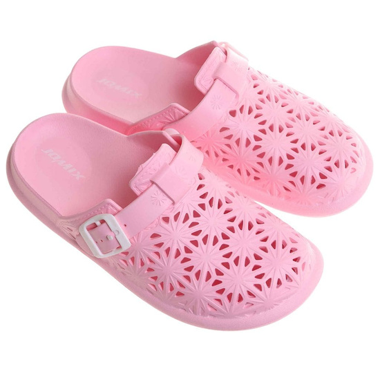 Klapki damskie Ażurowe różowe buty na plażę /H2 17854 G008/