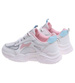 Sznurowane buty sportowe z pastelowymi wstawkami /D2-1 18831 T266/