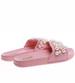 Dziewczęce różowe klapki z perełkami /E9-2 16434 T290/