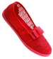 Ażurowe dziewczęce tenisówki Czerwone /B1-2 13656 T8/