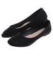 Czarne klasyczne baleriny damskie /A10-2 H2 4566 S087/