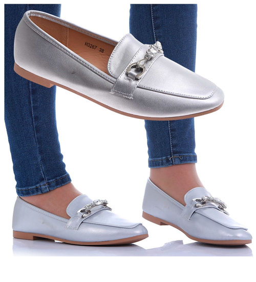 Wsuwane srebrne baleriny lordsy /A9-3 17500 W132/