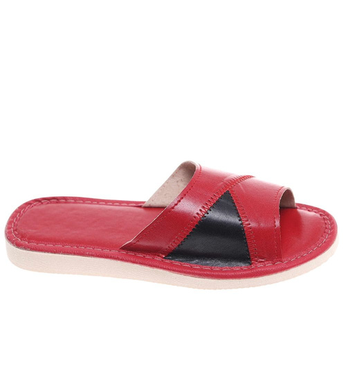 Bordowe klapki domowe /G13-1 10936 S195/