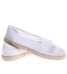 Białe koronkowe balerinki espadryle /D3-3 16151 T2/