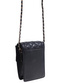 Czarna mała torebka listonoszka z łańcuszkiem /H2-K14 TB527  M235/