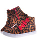 Wysokie trampki dziewczęce w panterkę /B3-3 3871 S281/
