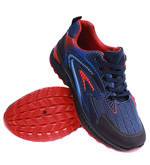 Granatowe męskie buty sportowe /A9-1 14670 T346/