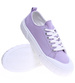 Fioletowe niskie trampki damskie z tkaniny /F1-1 15963  G157/
