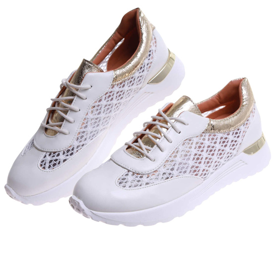 Białe buty sportowe ażurowe białe Seastar /G11-3 17351 S587/