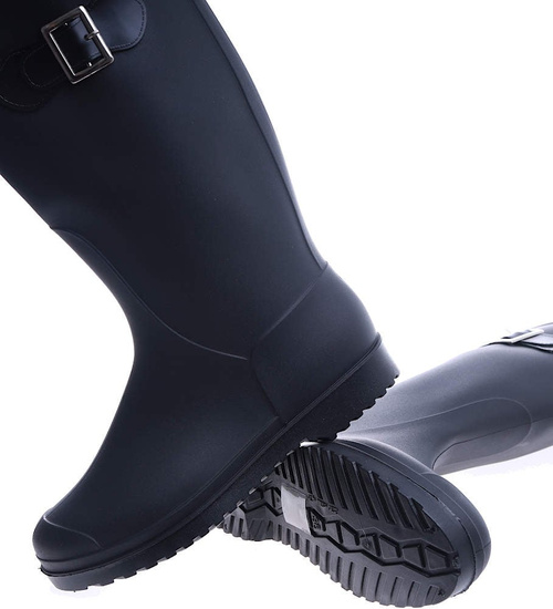 Wysokie czarne kalosze oficerki /C5-1+h2 13932 T363/