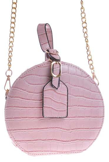 Mała torebka usztywniana Różowa /H2-K47 TB131 S169/ Mała torebka usztywniana Różowa /H2-K47 TB131 S169/