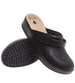 Czarne kryte ażurowe klapki damskie /F6-1 17908 T189