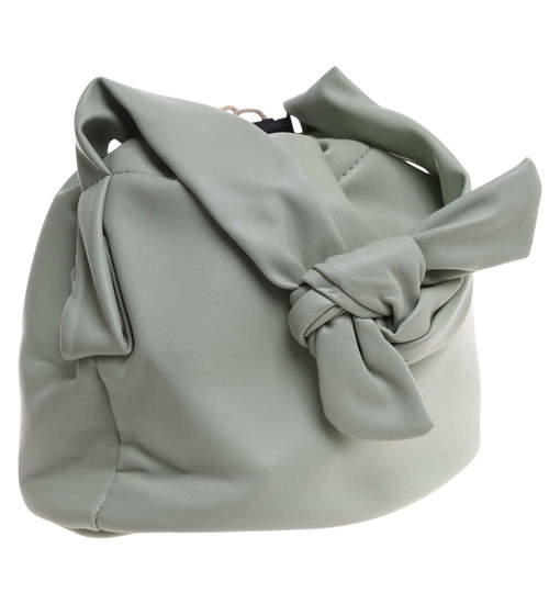 Torebka worek z kokardą Zielona /H2 K3TB666 G105/