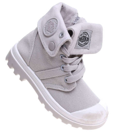 Wysokie wywijane szare trampki dziewczęce /G8-115984 T8-6/