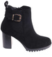Botki damskie na obcasie Czarne /A8-2 18264 W422/