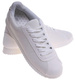 Białe damskie buty sportowe sznurowane sneakersy /E4-3 18664 T107/