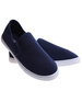 Materiałowe granatowe męskie trampki slip on /F8-2 17179 T284/