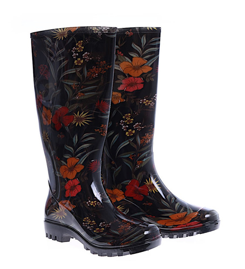 Kalosze gumiaki damskie w kolorach jesieni /G7-1 14707 T399/