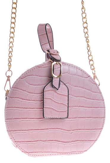 Mała torebka usztywniana Różowa /H2-K47 TB131 S169/