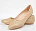 Modne damskie balerinki na wiosnę Beżowe /B6-2 2764 S122/