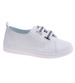 Białe ażurowe tenisówki wsuwane /E7-3 18705 T185/