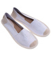Materiałowe białe półbuty espadryle /E6-2 18724 T283/