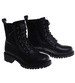 Czarne zimowe botki trapery damskie OST454