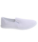 Białe materiałowe tenisówki slip on /C5-2 17772 T280/