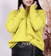 Luźny mięciutki musztardowy sweterek /H2 A3-1 UB551 T391/