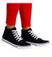 Wysokie trampki damskie Czarne /A5-3 13874 S097/