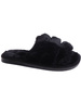 Pluszowe czarne kapcie dziewczęce /G11-1 17159 G8-6/