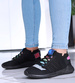 Wsuwane elastyczne czarne buty sportowe /G8-3 16101 T230/