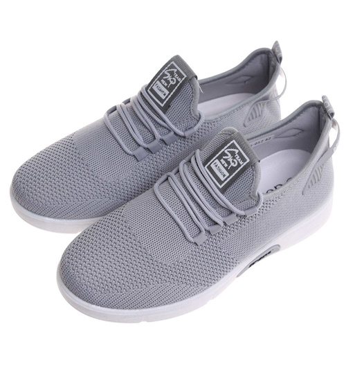 Wsuwane męskie szare buty sportowe /D9-1 17799 GF285 +H2/