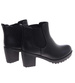 Czarne wsuwane botki na obcasie /G5-2 18241 T300/