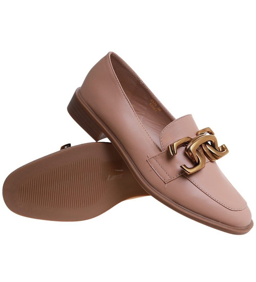 Wsuwane baleriny lordsy Khaki /A6-2 11599 T581/