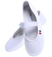 Białe wsuwane balerinki tenisówki czeszki / F2-1 15557 T293/