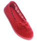Koronkowe dziewczęce teniskówki Czerwone /G8-2 13350 T8/