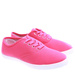 Sznurowane tenisówki damskie fuksja /D2-3 16254 T099/