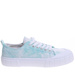 Niebieskie niskie trampki damskie z tkaniny /E2-2 15966 G157/