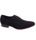Sznurowane czarne półbuty męskie /D7-3 18055 T382/