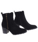Czarne eleganckie botki na obcasie /i4-2 18397 W482/