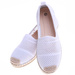 Białe ażurowe balerinki espadryle /G1-2 16468 T396/