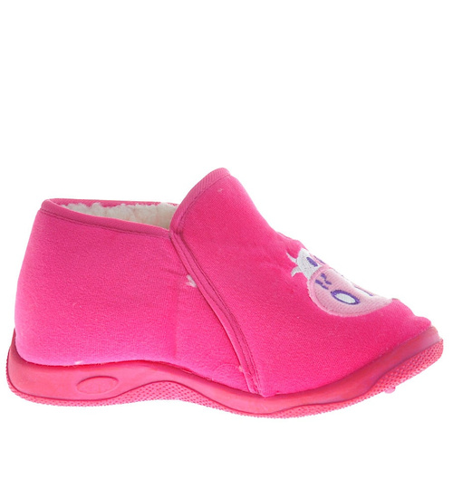 Fuksjowe kapcie z naszywką D8-1 10269 S095/