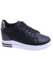 Czarne trampki sneakersy na koturnie /D6-2 13963 G312/