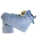 Damskie creepersy wysokie Niebieskie /D7-3 10141 S491/